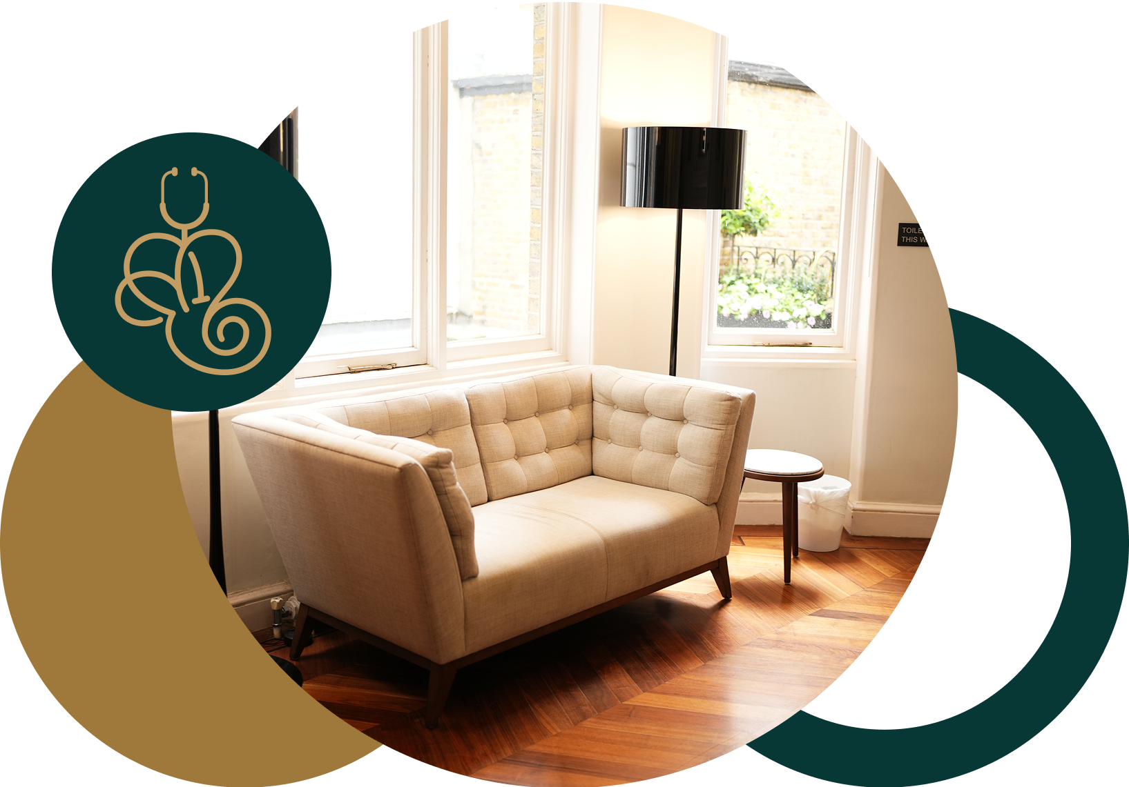 Front entrance of Harley AVM medical clinic on Harley Street, London