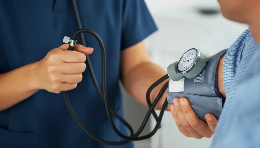 postural blood pressure and pulse assessment at Harley HVM