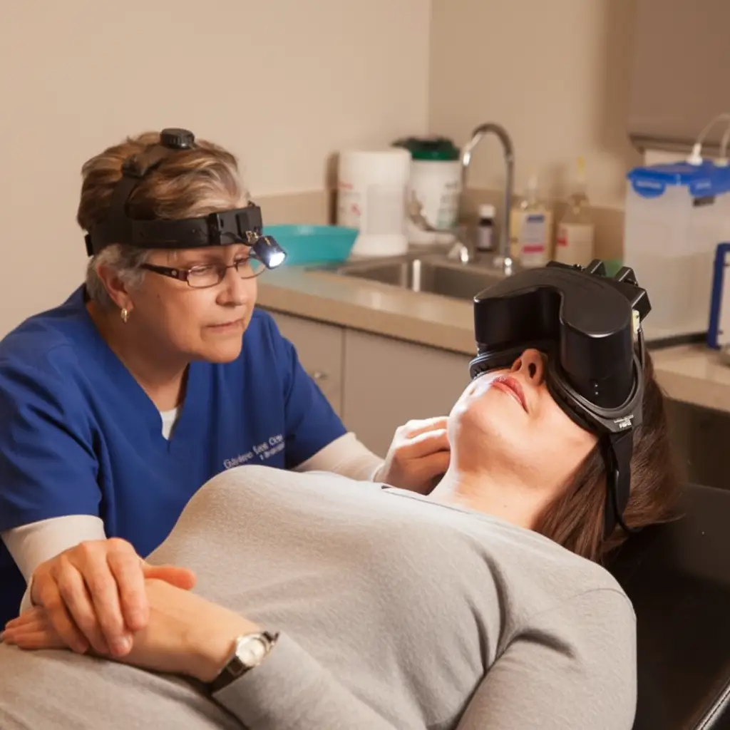 electronystagmography eye movement evaluation at Harley HVM,