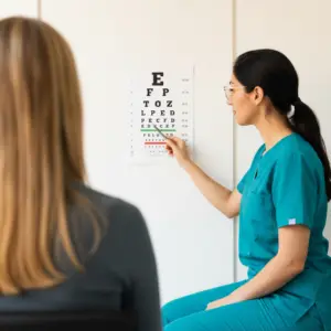 dynamic visual acuity testing to assess vestibulo-ocular reflex at Harley HVM