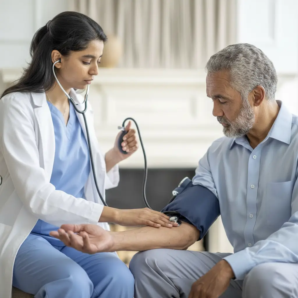 orthostatic blood pressure and pulse response at Harley HVM