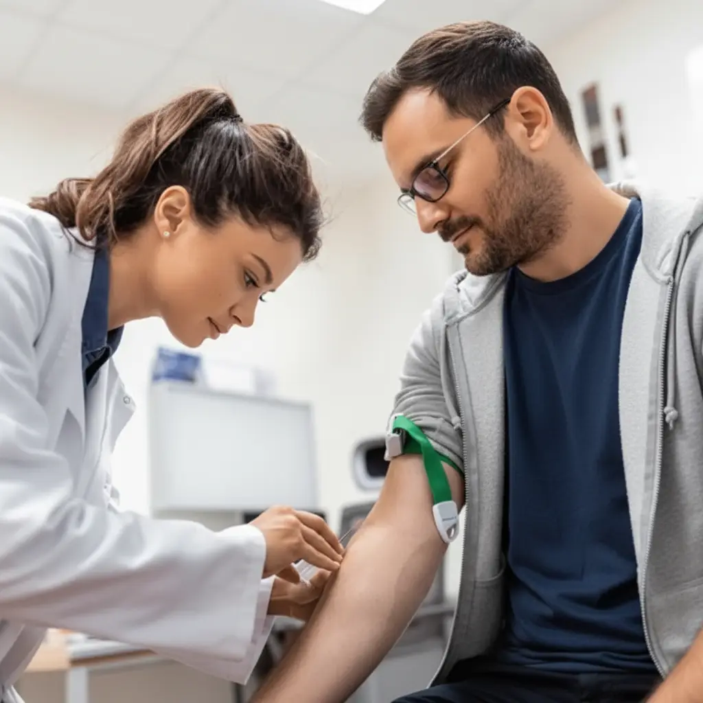 blood sample collection for diagnostic testing at Harley HVM