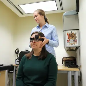 semicircular canal function using video head impulse test at Harley HVM