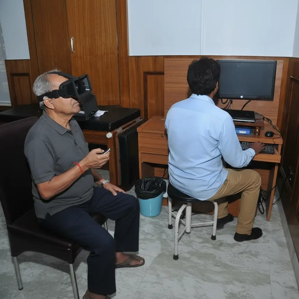 spatial orientation using subjective visual vertical testing at Harley HVM