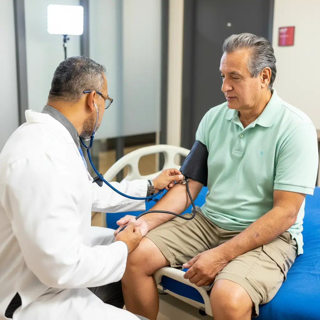 postural blood pressure and pulse test for autonomic evaluation at Harley HVM