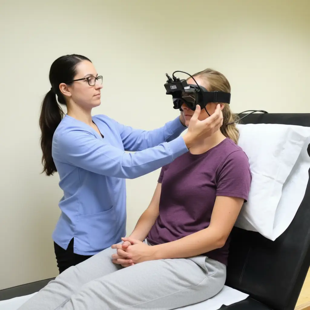 videonystagmography test for dizziness and balance disorders at Harley HVM