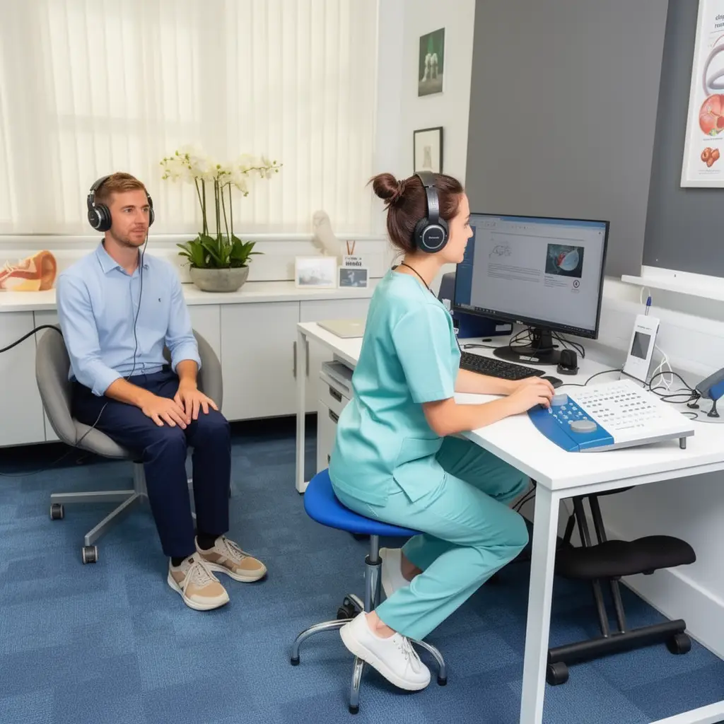 Harley AVM team conducting rapid neurological tests for suspected TIA