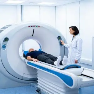 MRI and CT scan images for balance and neurological evaluation at Harley HVM